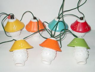 Lantern Light Vintage 7 Seven Outdoor Blow Mold Plastic Rv Camping Patio Lights