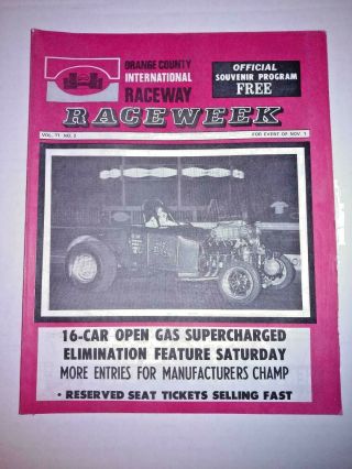 1969 Ocir Raceway Gassers Funny Cars Raceweek 1960 