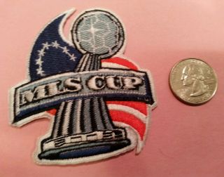 Mls Major League Soccer Cup Vintage Iron - On Embroidered Logo Patch 3 " X 3 "