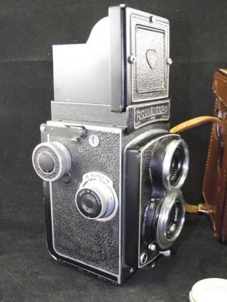 Rolleicord III Mod K3B TLR 6x6 Camera w/Xenar 3.  5/75mm Lens & Case - 1950 - 53 5