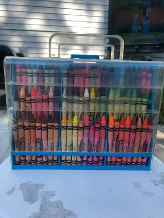 Vintage 1980s Crayola 72 Plastic Crayon Case