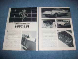 1956 Ferrari 410 Superfast Pinin Farina Coupe Speciale Vintage Article
