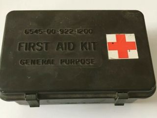 Vtg Army Military General Purpose First Aid Kit 6545 - 00 - 922 - 1200