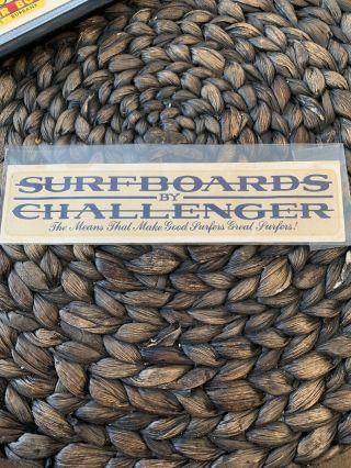 Surfboards By Challenger Vintage Decal
