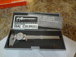 Vintage Mitutoyo Dial Caliper 505 - 626 6 " Japan
