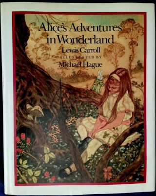 Alice In Wonderland Hague Vintage Childrens Classic Book Hc/dj 1st Edition