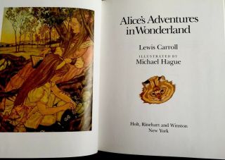 ALICE IN WONDERLAND Hague Vintage childrens Classic Book HC/DJ 1st edition 3