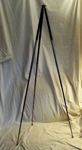 ANTIQUE TRIPOD FOR CAMERAS Made in France Telescoping 12 