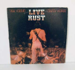 Neil Young & Crazy Horse Live Rust Vintage Lp Vinyl Record Album 2xlp 1979