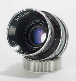 Fast Kern Switar H16 Rx 16mm F/1.  8 C - Mount Movie Lens M4/3 Bmpcc Exc