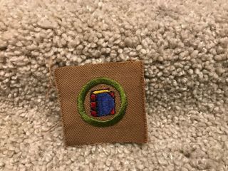 Bsa Vintage Bookbinding Square Boy Scout Merit Badge Old