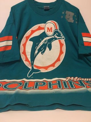 Men’s Vintage 1994 Miami Dolphins Salem Sportswear Defense Jersey Shirt Size Xl