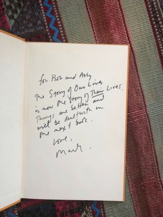 The Story Of Our Lives — Signed Mark Strand Unique First Edition