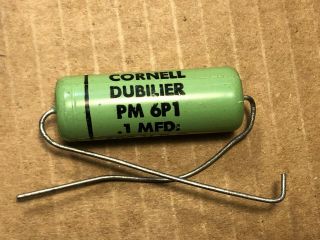 Nos Cornell Dubilier Greenie.  1 Uf 600v Capacitor Vintage Guitar Amp Cap (qty A)