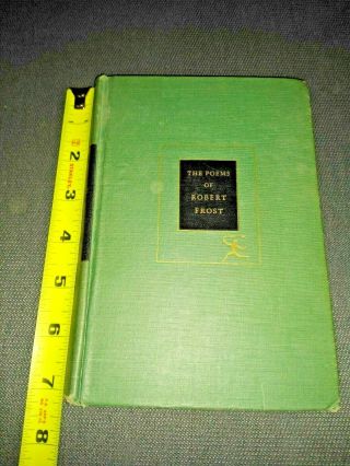 The POEMS OF ROBERT FROST (1946) - Modern Library Edition Green Hardcover Book 2
