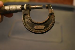 Vintage Starrett Micrometer Caliper No 436 1 inch Gently 3