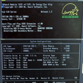 ERE PEAK 610 KJ0216012G Single Board Computer Pentium Pro 200MHz 32MB,  Heatsink 3
