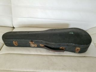 Vintage Old Wooden Violin Fiddle Carrying Case Coffin Style 2/4 Or 3/4