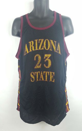 Vintage Russell Athletic Arizona State Sun Devils Basketball 23 Jersey Sz 46 A9