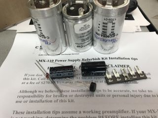 Deluxe Power Supply Capacitor Refurb Kit Mcintosh Mx - 110z Mx110z Mx - 110 Z Mx110