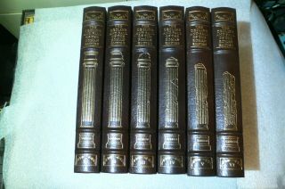 Decline And Fall Of The Roman Empire Gibbon 6 Vol.  Easton Leather Books Set