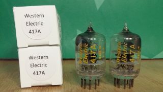 Western Electric 417a 5842 Vacuum Tubes 1967 - Test Nos,