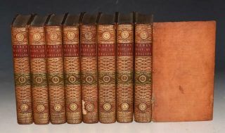 Hume History Of England From Invasion Caesar Revolution 8 Vols 1782 Leather