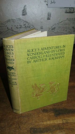1907 Alice Adventures In Wonderland By Carroll 12 Colour Plates By Rackham