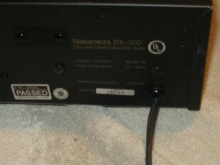 Nakamichi BX - 300 3 Head Cassette Deck Player / Recorder 12