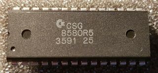 Csg 8580 R5 Sid Chip,  For Commodore 64,  And,  Extremely Rare