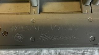 Vintage WILSON JONES HUMMER 314 Heavy Duty Industrial Gray Metal 3 Hole Punch 2