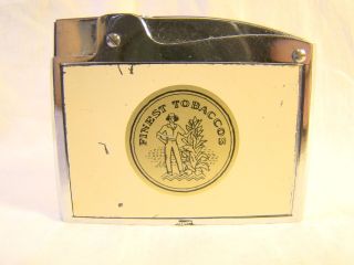 Vintage Deluxe Finest Tobaccos Advertising Automatic Lighter Sparking Well A 2
