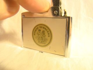 Vintage Deluxe Finest Tobaccos Advertising Automatic Lighter Sparking Well A 3