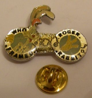 Who Framed Roger Rabbit Hancuff 1987 Amblin Disney Vintage Pin Badge Z8j