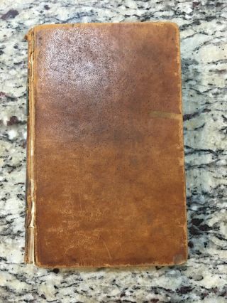 1844 American Common - School Reader & Speaker Goldsbury & Russell Leather Book