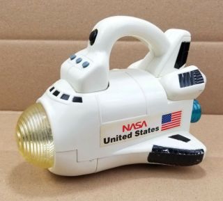 Vintage Nasa United States Space Shuttle Ship 8 " Flashlight Talking Sound Toy