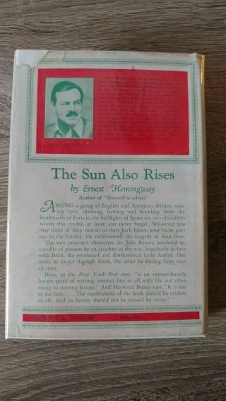 The Sun Also Rises Ernest Hemingway Grosset & Dunlap 2