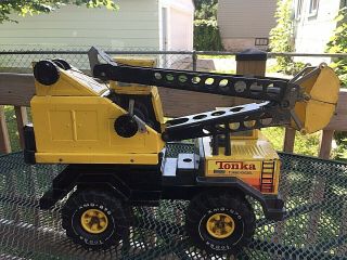 Tonka Mighty Crane From Mid 1970s Construction Metal Toy Vintage (fine)