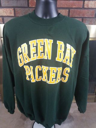 Vintage Green Bay Packers Nfl Football Crewneck Sweatshirt Men 