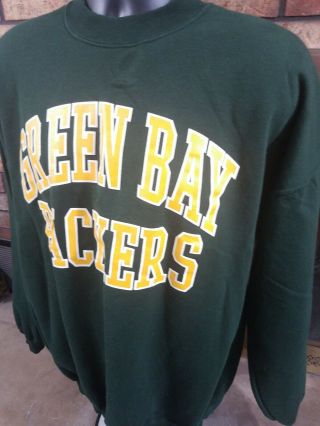 Vintage Green Bay Packers NFL Football Crewneck Sweatshirt Men ' s Size XL Thick 2