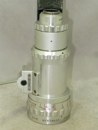 Som Berthiot Pan - Cinor 17.  5 - 70mm f2.  4 Chrome Zoom 16mm C - Mount Reflex Lens 3