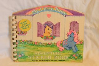 Vintage 1980s My Little Pony Adventure Sticker Book & Puffy Stickers Ships