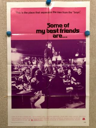 Some Of My Best Friends Are 1971 27x41 1sh Orig Movie Poster Vtg Theater Stock