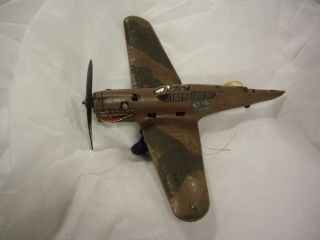 Vintage Testors Gas Curtiss P - 40 Mustang Flying Tigers Control Line Plane - Parts