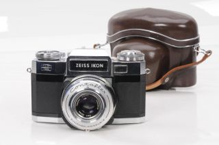 Zeiss Ikon Contaflex B Film Camera W/50mm F2.  8 Lens  855
