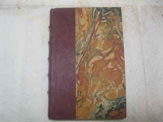 Vintage Leather Book The Chateaux Romances Printed In 1932 Illustrated