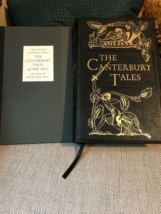 The Canterbury Tales Geoffrey Chaucer Eric Gill Folio Society Limited Edition