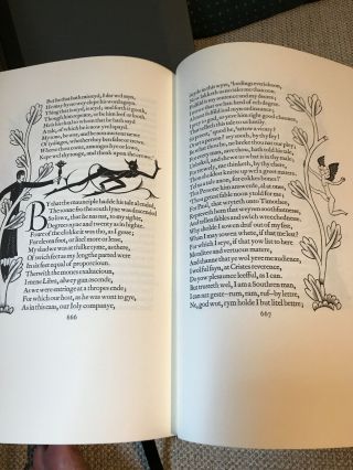 The Canterbury Tales Geoffrey Chaucer Eric Gill Folio Society Limited Edition 4