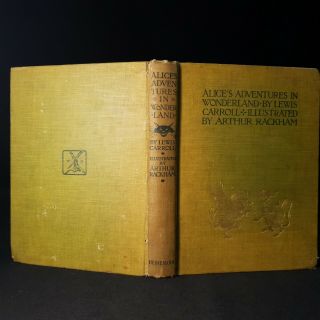 1907 ARTHUR RACKHAM 1st Edition ALICES ADVENTURES IN WONDERLAND Lewis Carroll 3