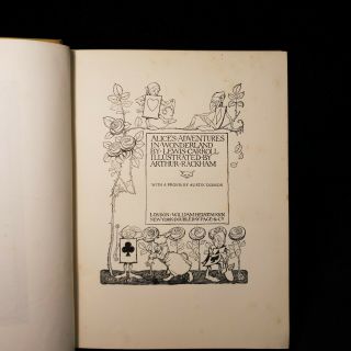1907 ARTHUR RACKHAM 1st Edition ALICES ADVENTURES IN WONDERLAND Lewis Carroll 6